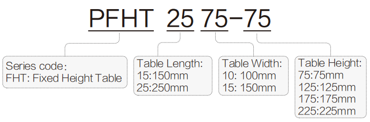 FHT Series Fixed Height Table